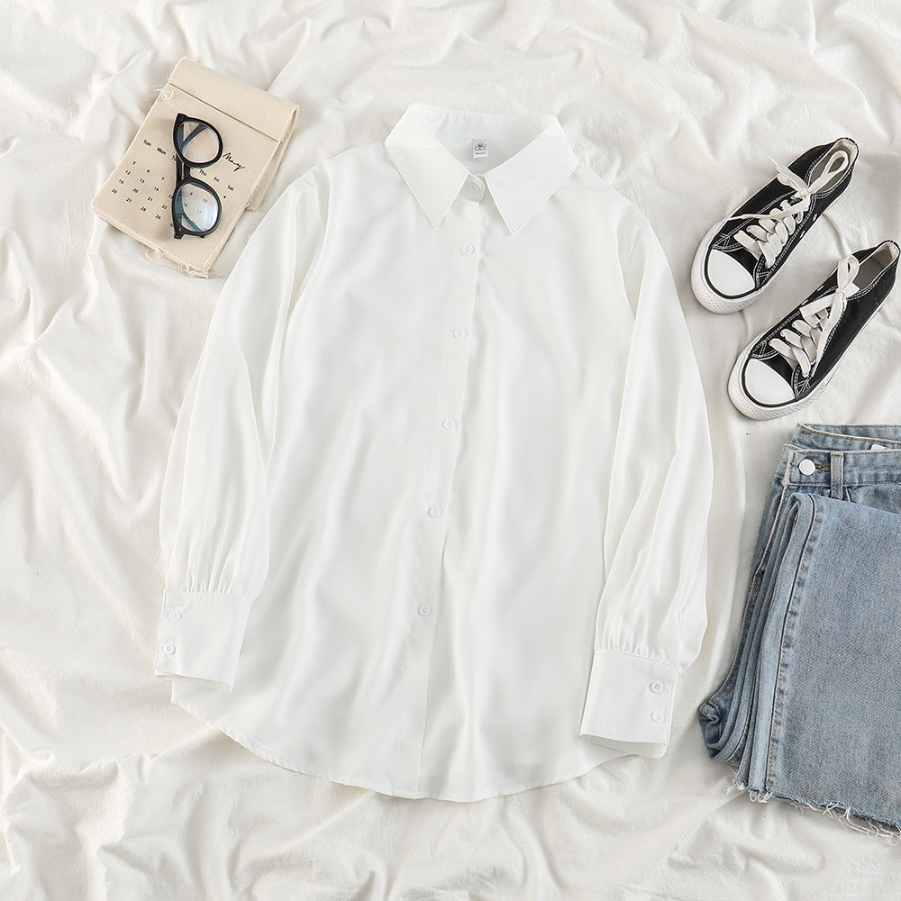 WHITE BUTTON DOWN SHIRT