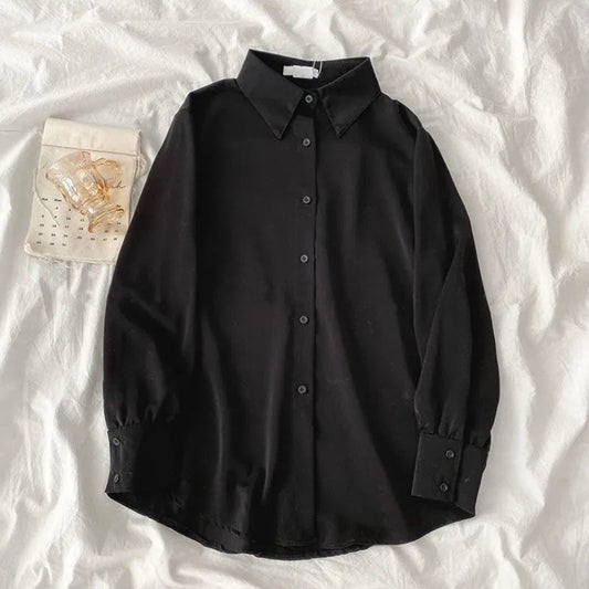 BLACK BUTTON DOWN SHIRT