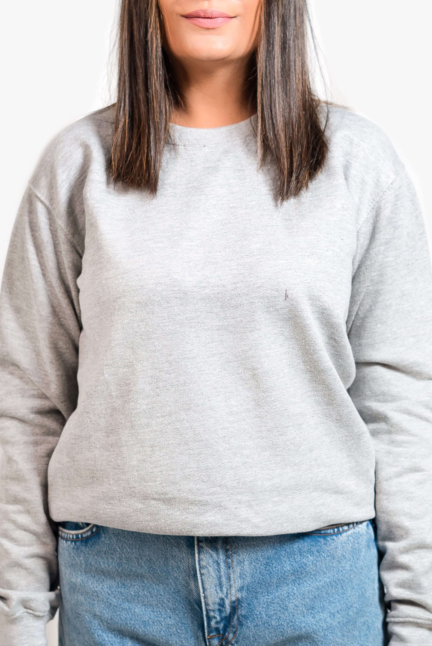 Basic Lt. Grey Sweatshirt // Women - teehoodie.co