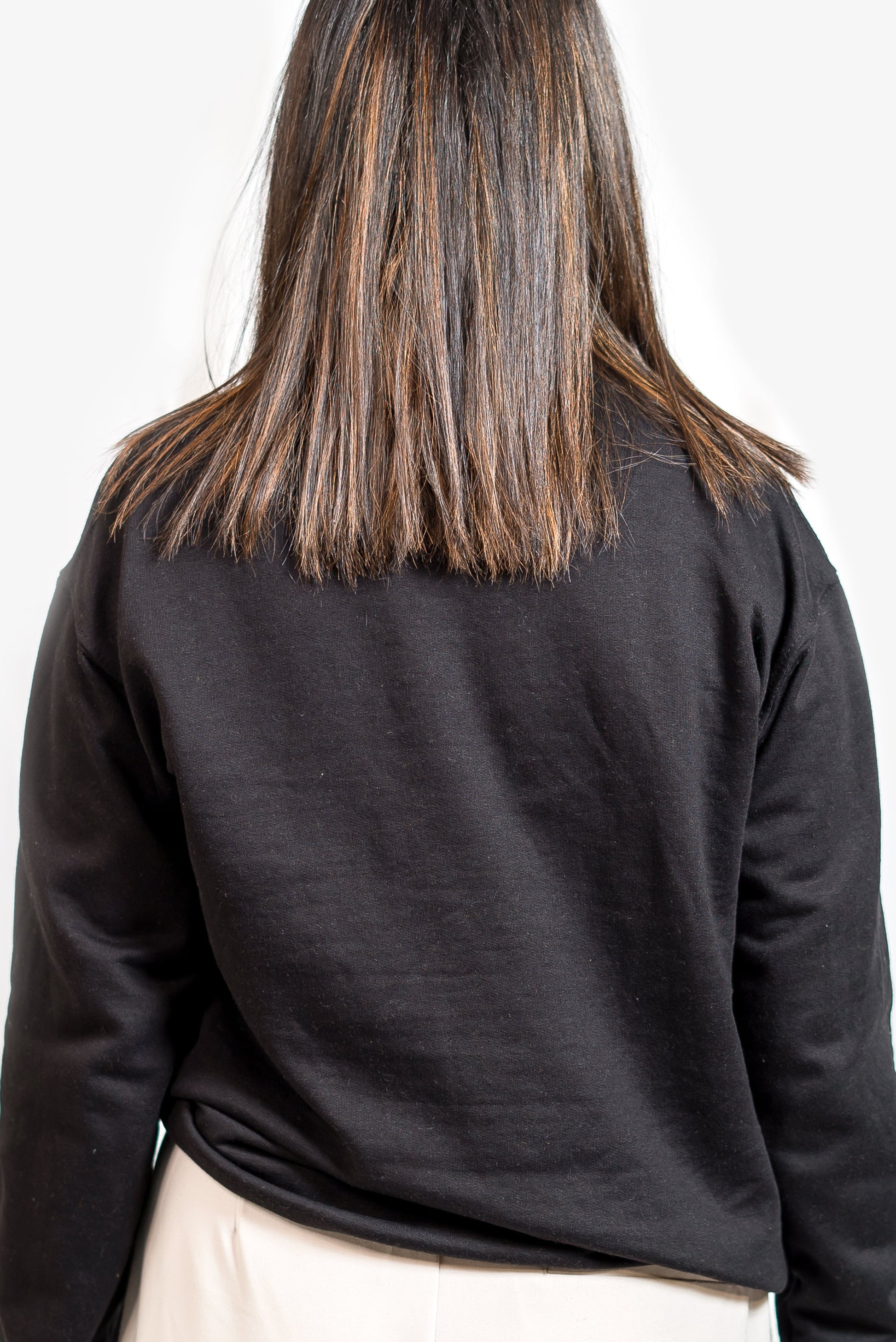 Basic Black Sweatshirt // Women - teehoodie.co