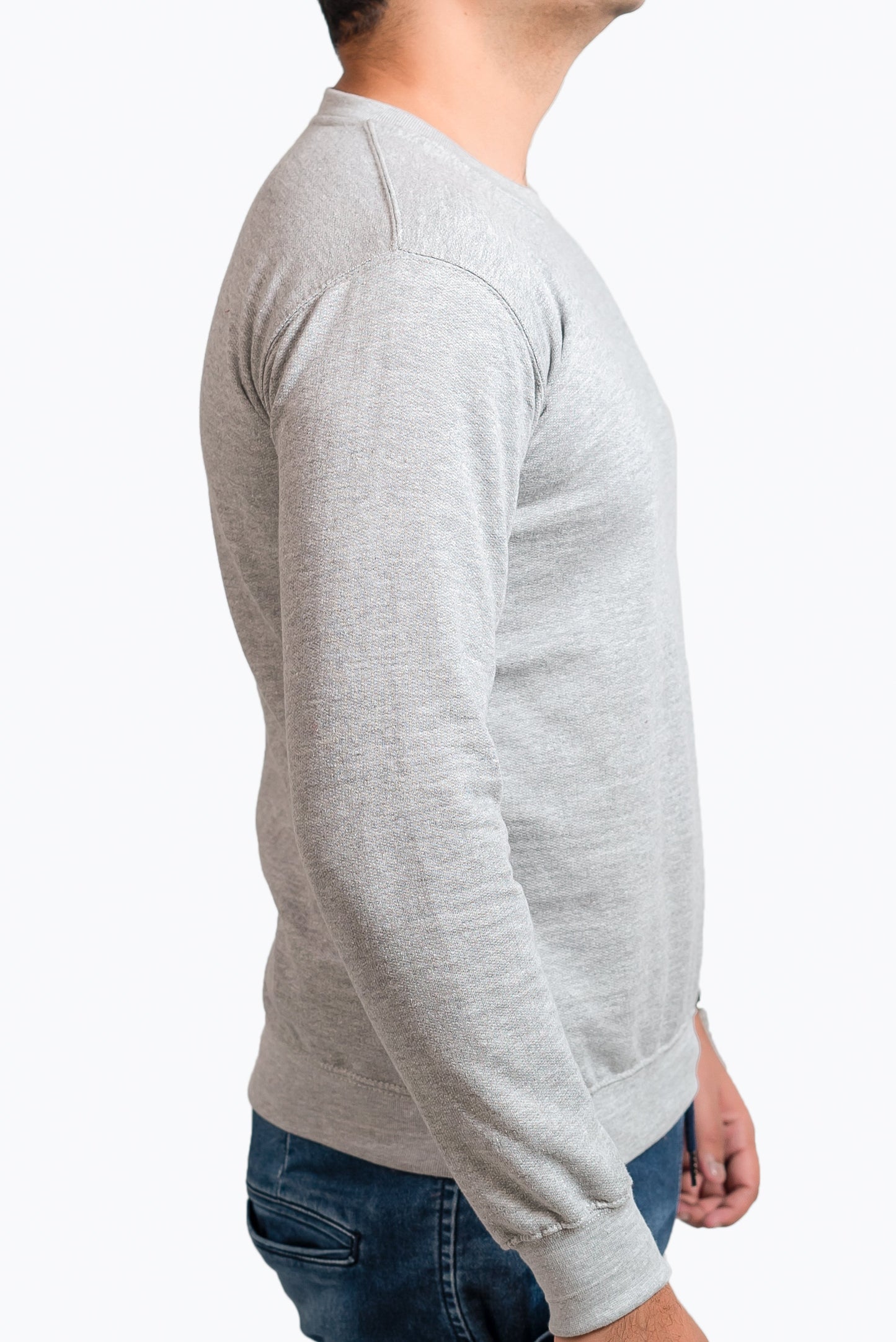 Basic Lt. Grey Sweatshirt // Men - teehoodie.co