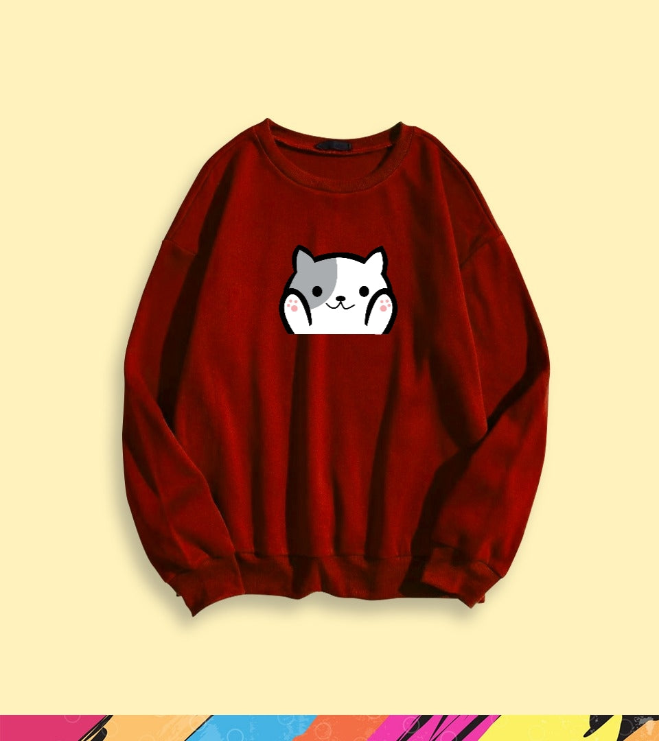 POCKET CAT SWEATSHIRT - teehoodie.co