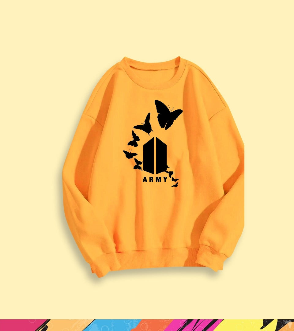 Army Butterfly Sweatshirt - teehoodie.co