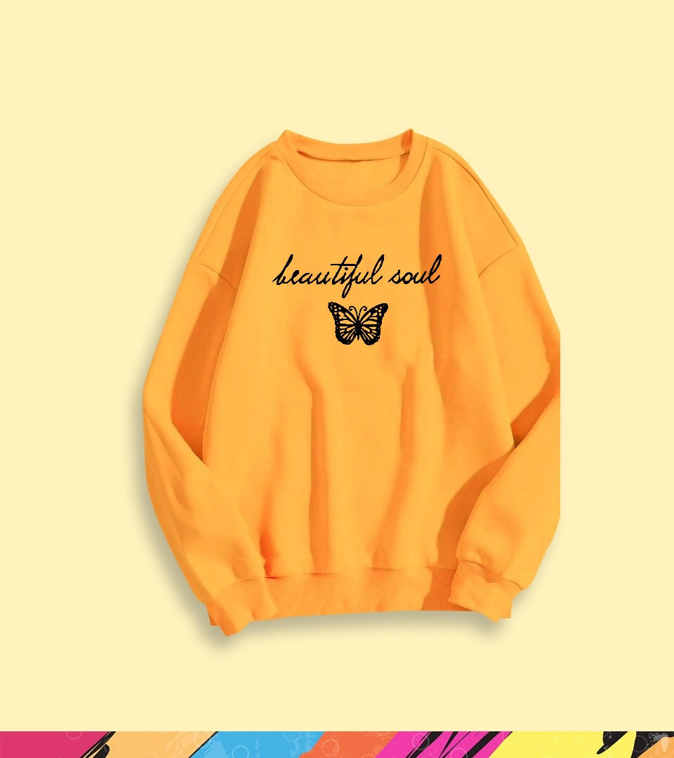 BEAUTIFUL SOUL BUTTERFLY SWEATSHIRT - teehoodie.co