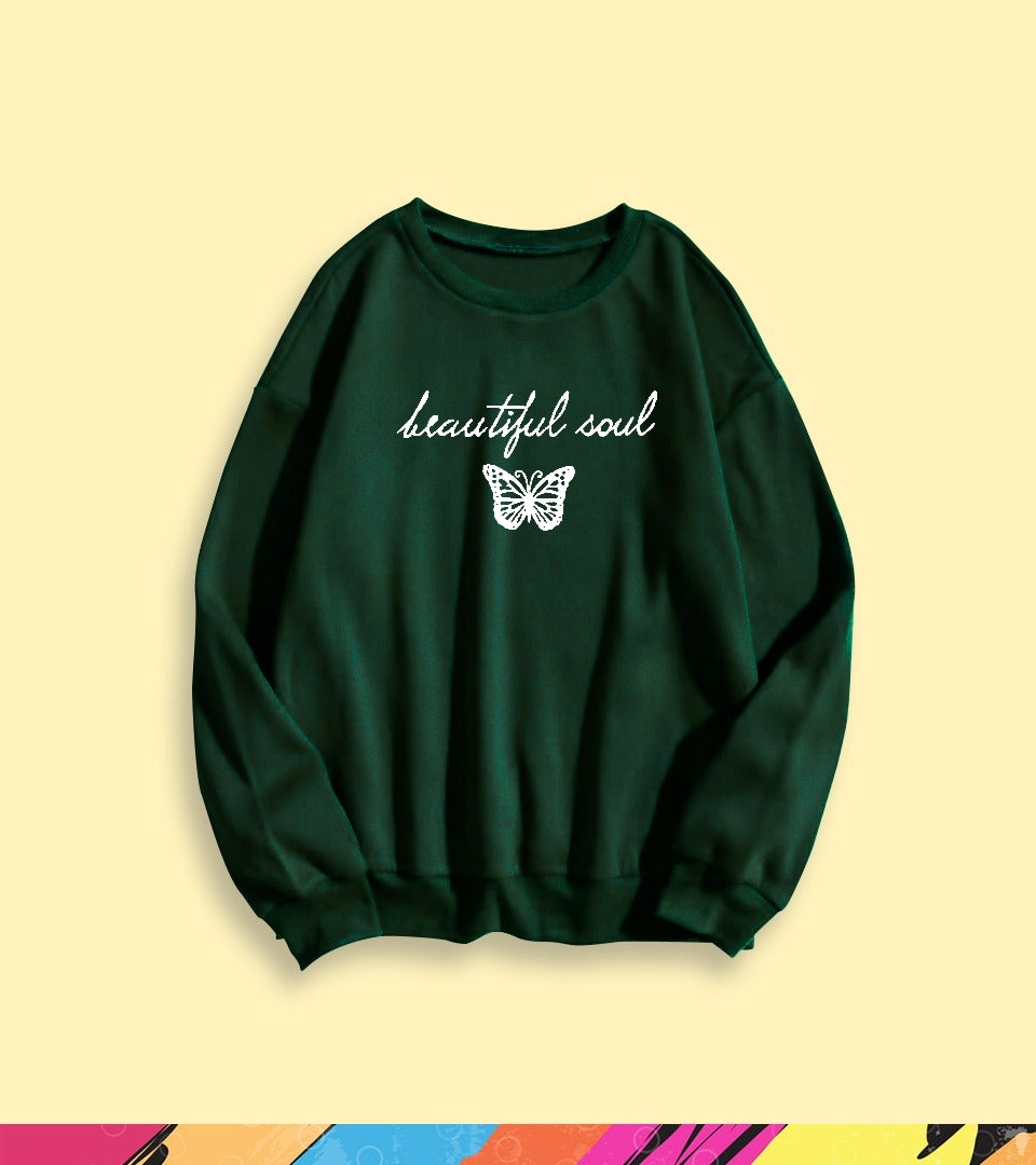 BEAUTIFUL SOUL BUTTERFLY SWEATSHIRT - teehoodie.co