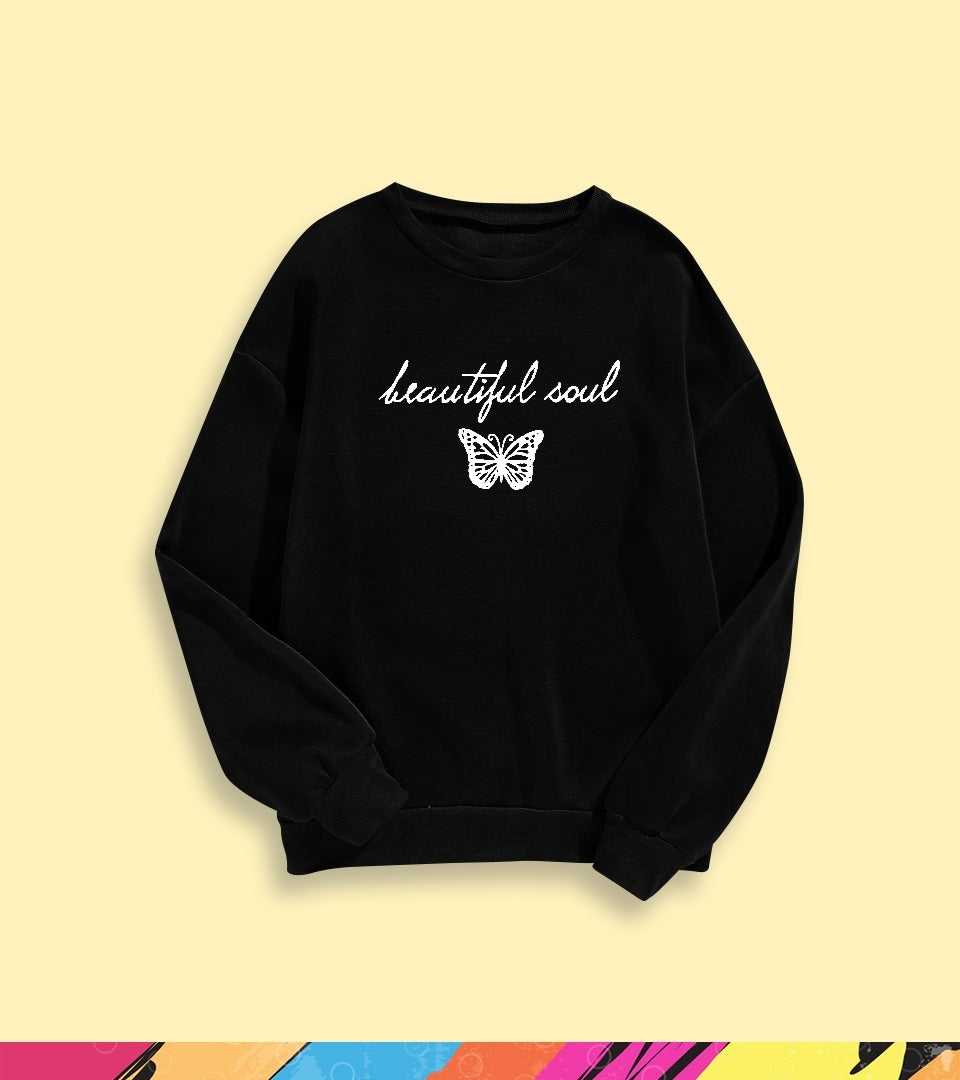 BEAUTIFUL SOUL BUTTERFLY SWEATSHIRT - teehoodie.co