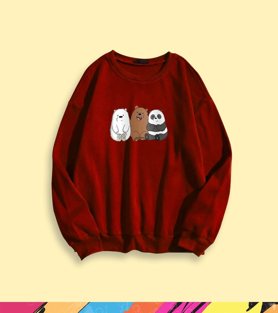 THREE BEAR FRIENDS SWEATSHIRT - teehoodie.co