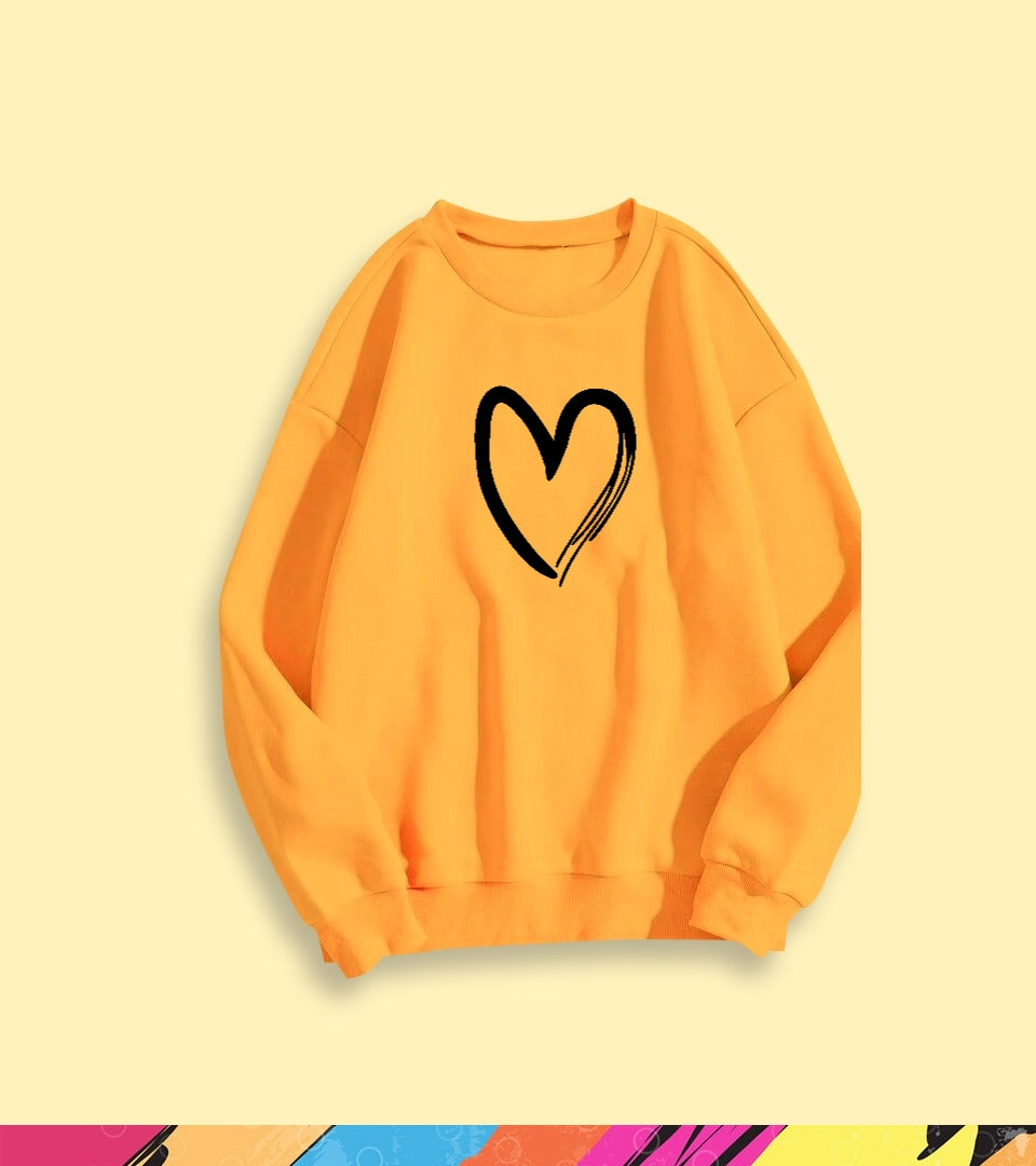 CUTE HEART SWEATSHIRT - teehoodie.co