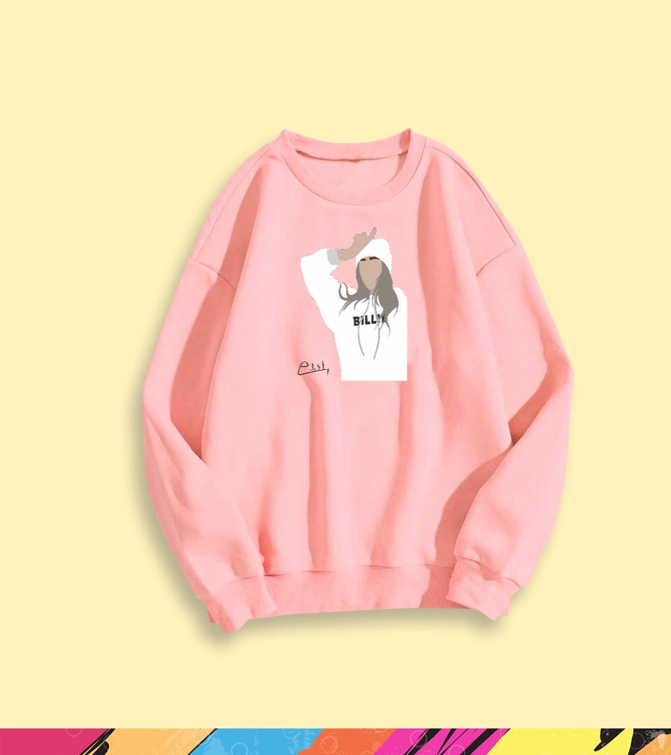 BILLIE EILISH GRAPHIC SWEATSHIRT - teehoodie.co