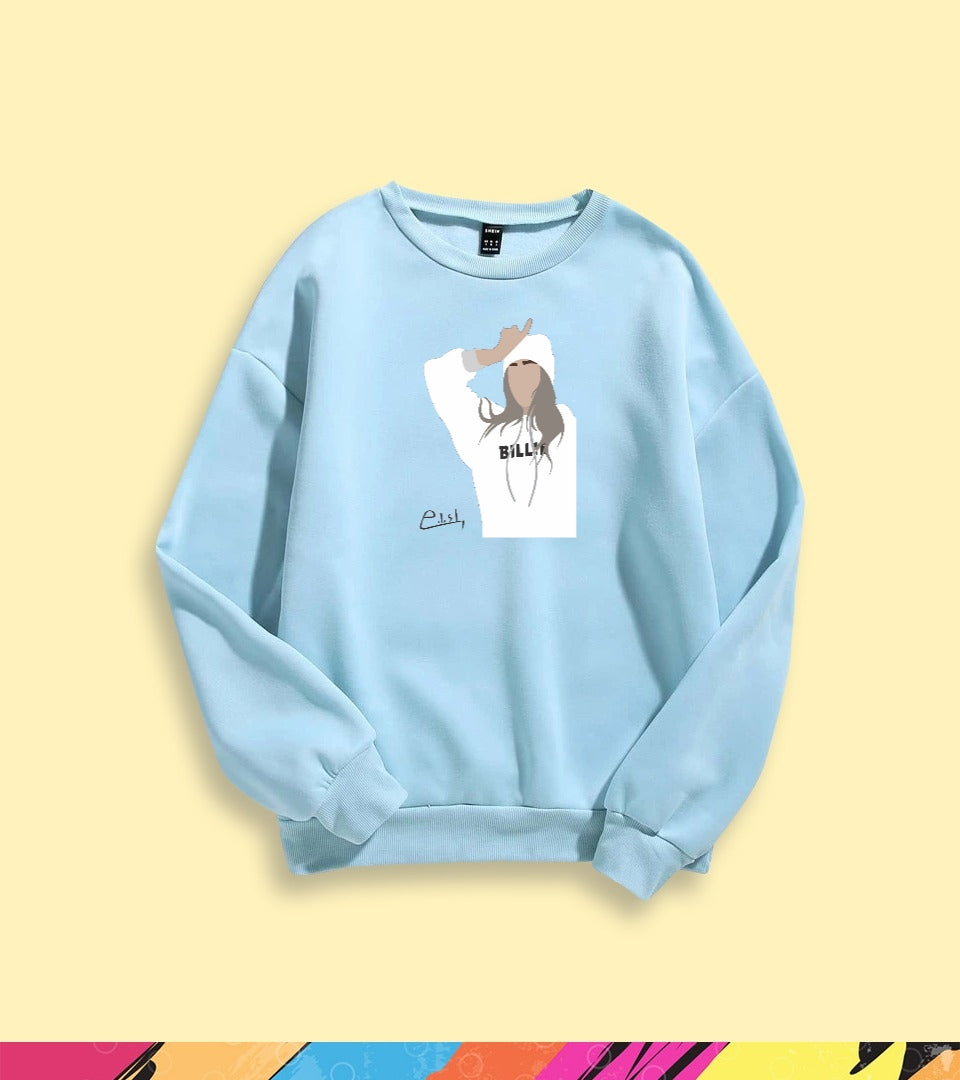 BILLIE EILISH GRAPHIC SWEATSHIRT - teehoodie.co