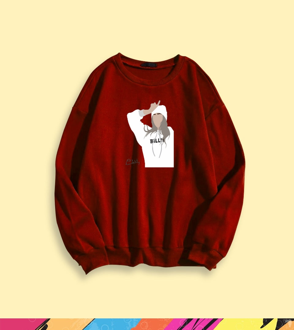 BILLIE EILISH GRAPHIC SWEATSHIRT - teehoodie.co