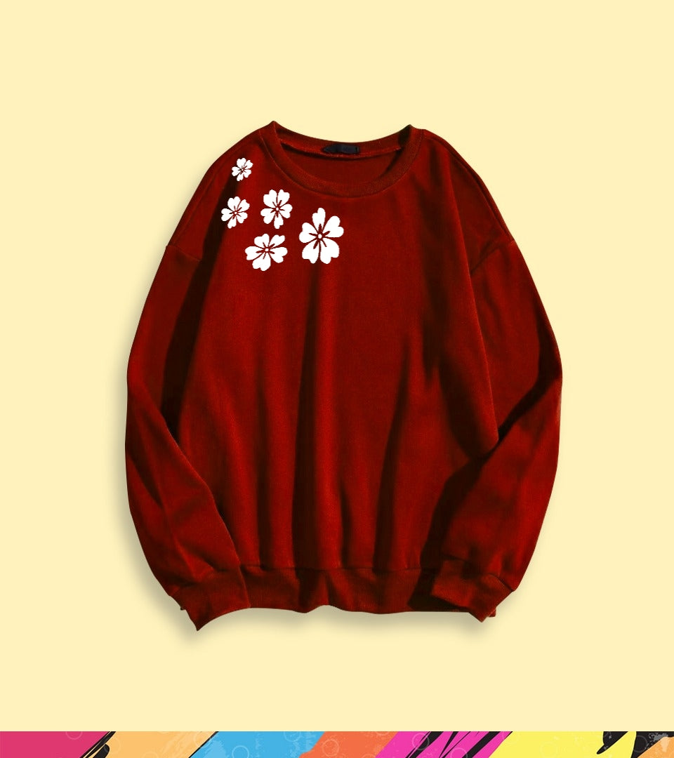 CUTE FLOWER SWEATSHIRT - teehoodie.co