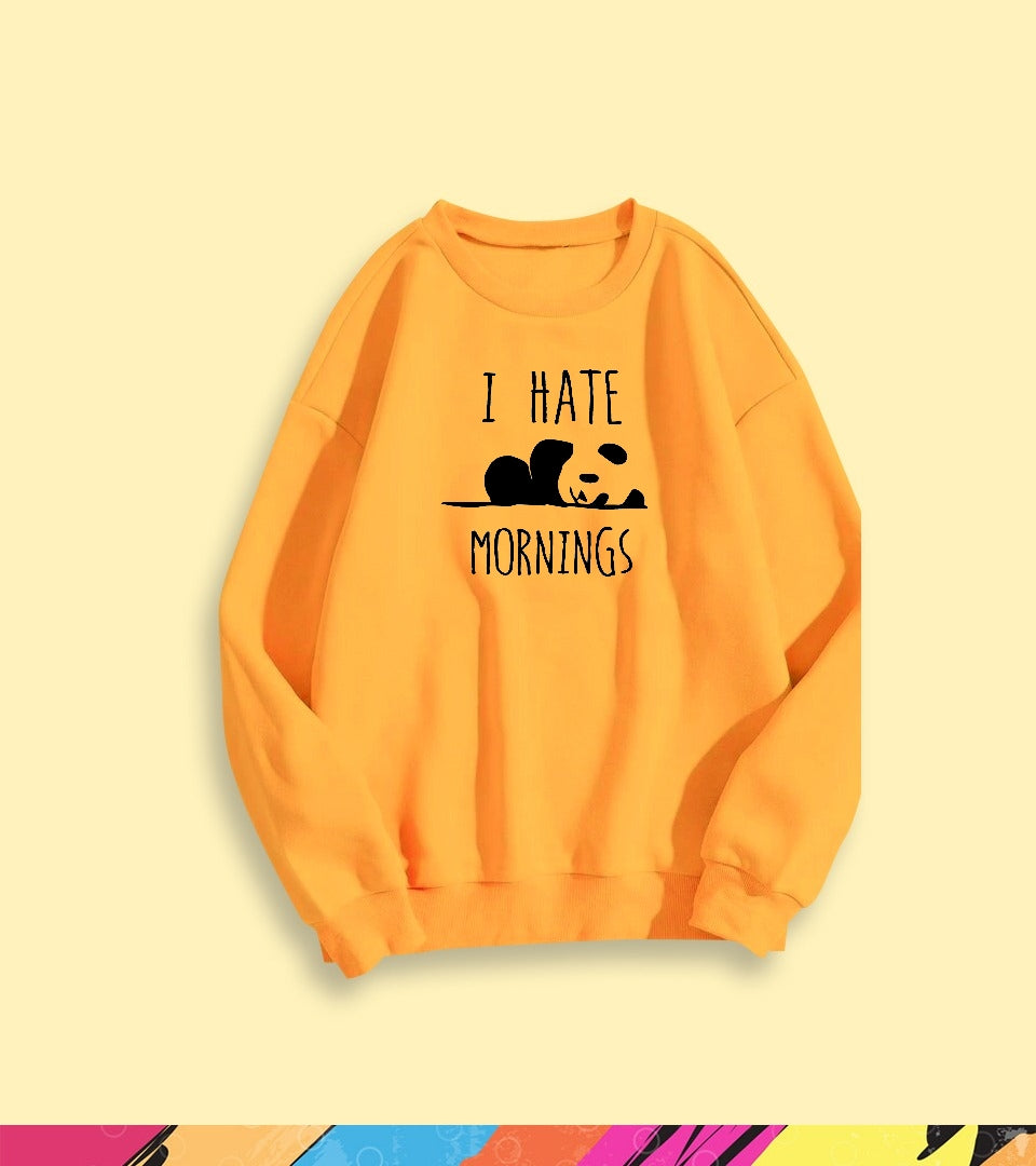 I HATE MORNING SWEATSHIRT - teehoodie.co