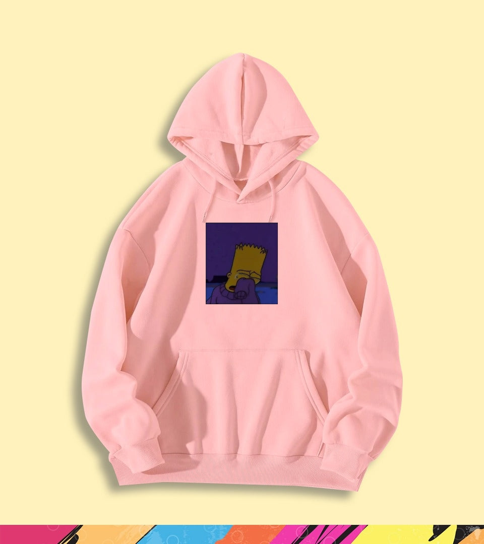 Pink bart simpson hoodie sale