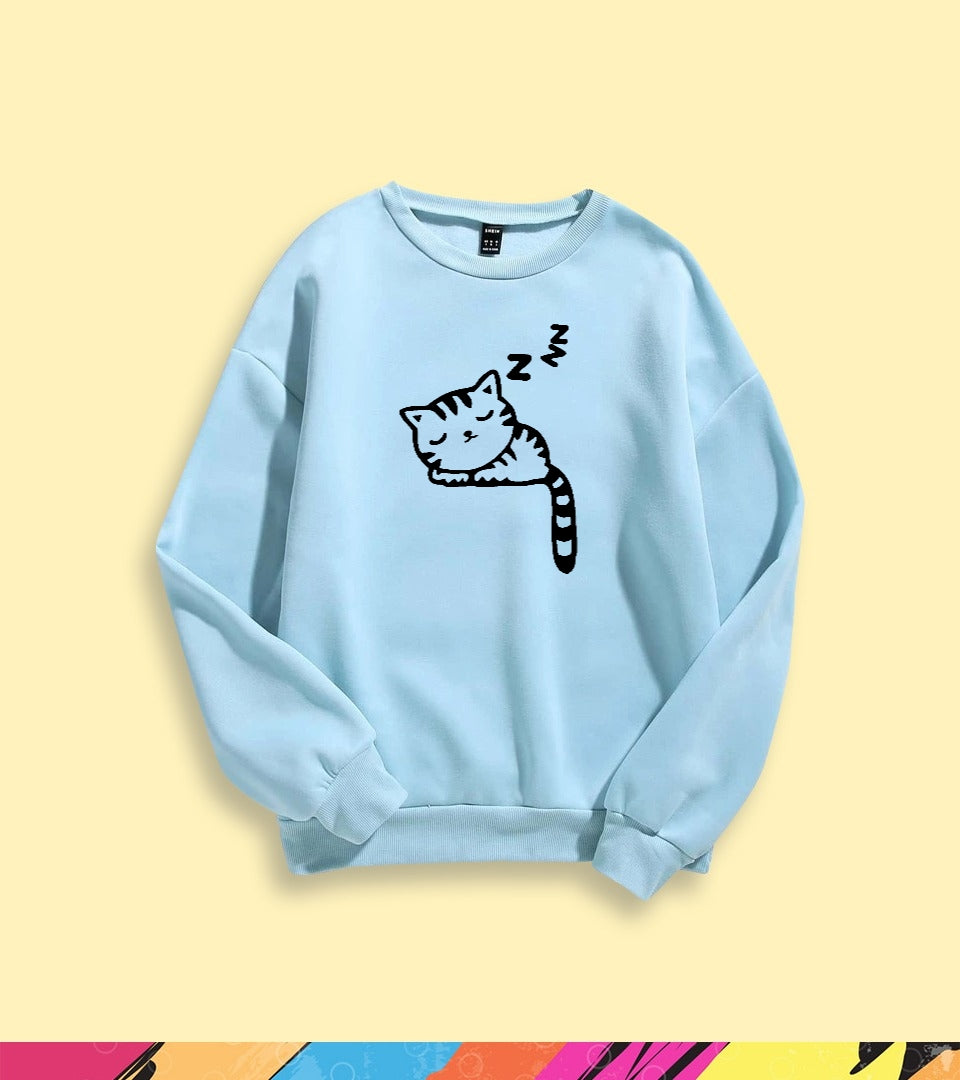 SLEEPY CAT SWEATSHIRT - teehoodie.co