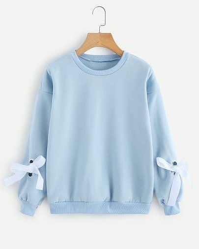 Sky Blue Ribbon Sweatshirt - teehoodie.co