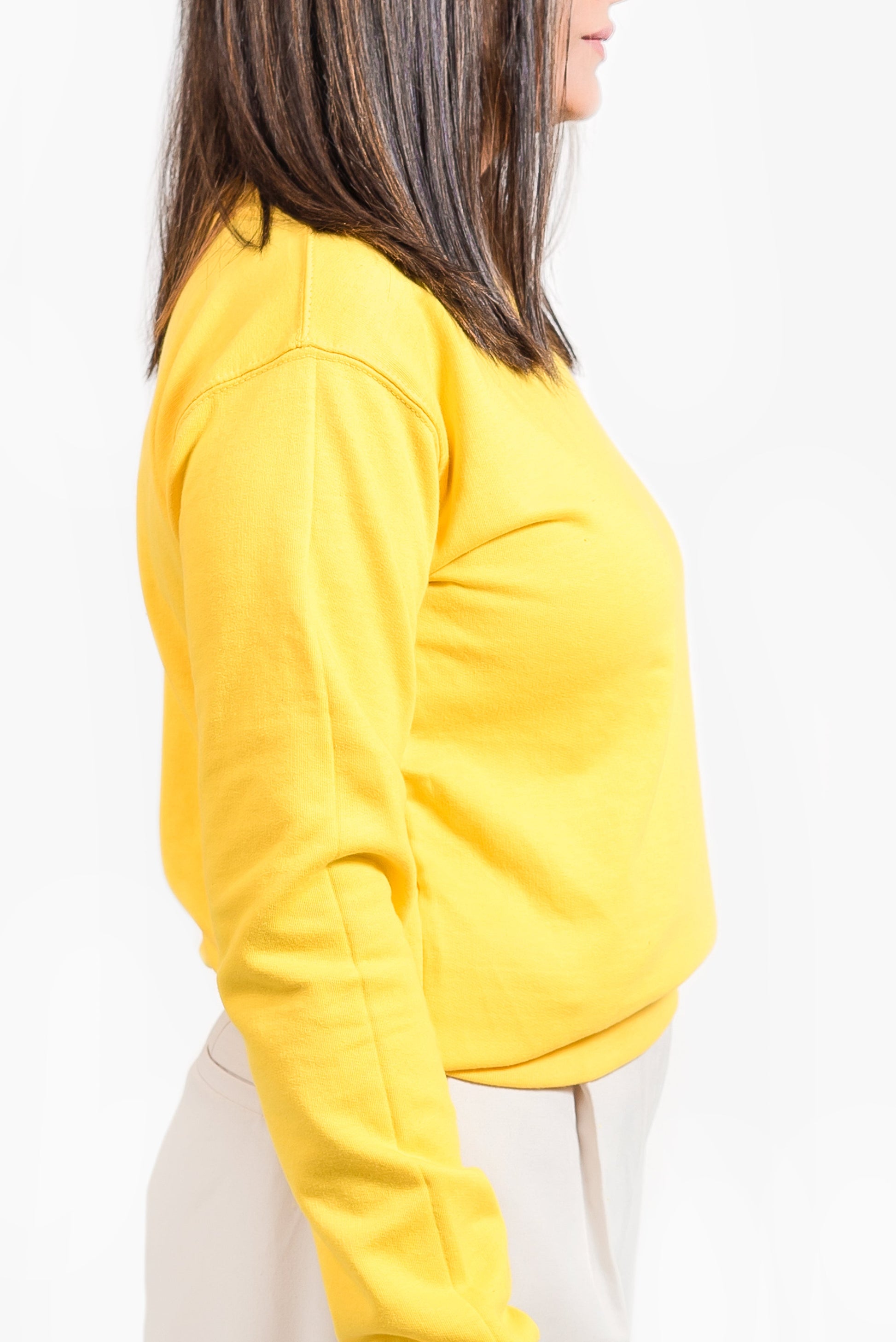 Basic Yellow Sweatshirt // Women - teehoodie.co