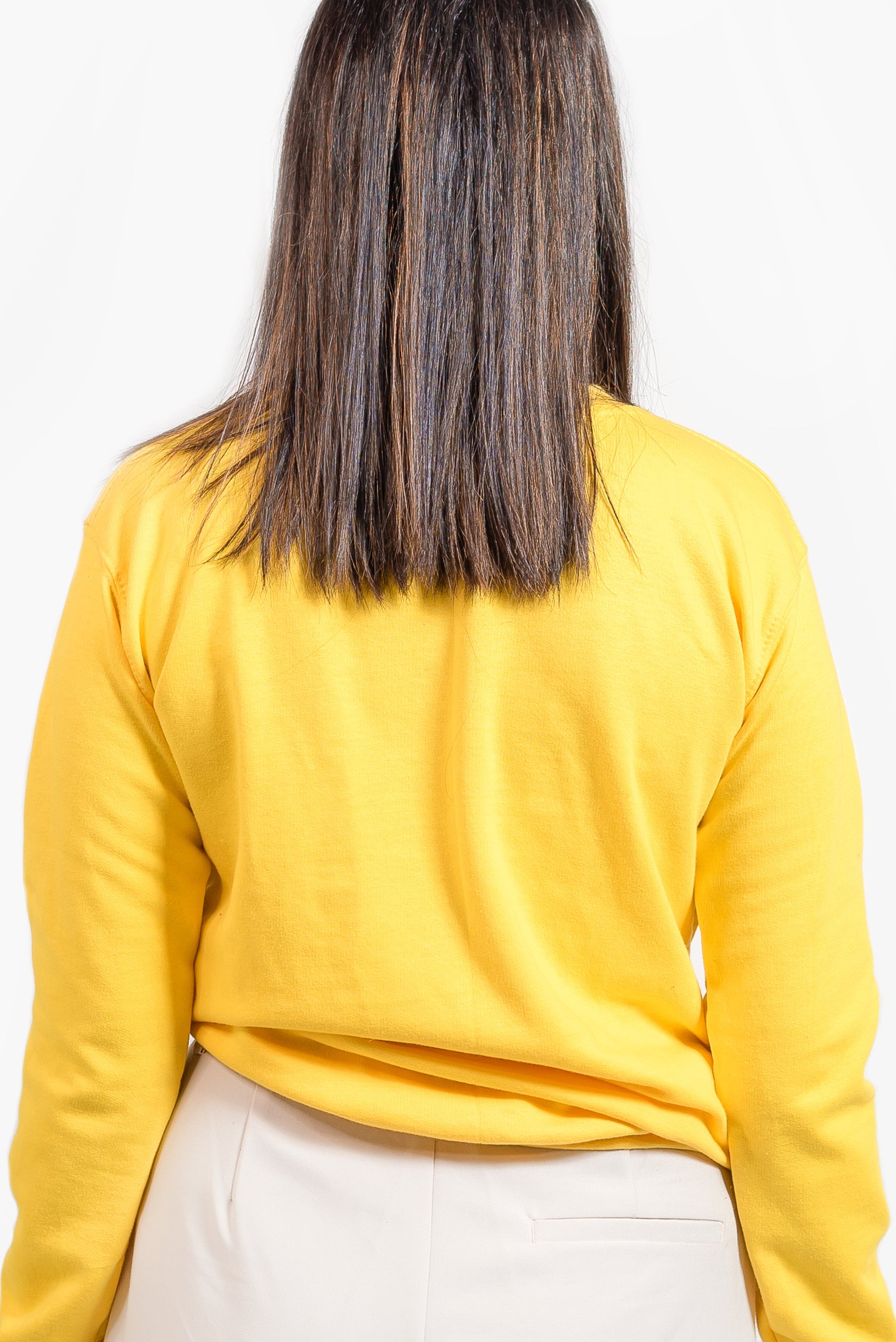 Basic Yellow Sweatshirt // Women - teehoodie.co